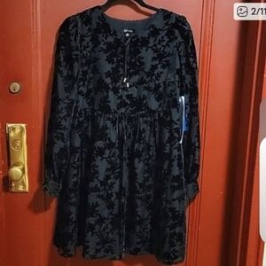 Kenzie Burnout Women's Black Dress Size 4